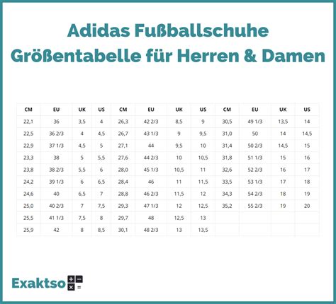 größentabelle adidas fußballschuhe|Adidas größen tabelle 2022.